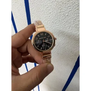 Micheal Kors Watch Rose Black Chrono Not Working For Women (SUP3849)