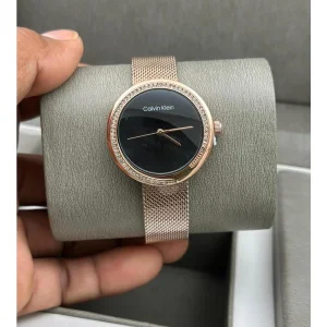 Calvin Klein Watch Rosegold CK D3 Rosegold Black For Women (SUP4409)