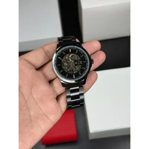 Armani Exchange Watch Skeleton Dial Automatic For Men (SUP3063)