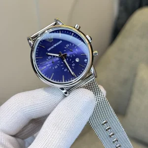 Emporio Armani Watch Silver Blue For Men (SUP4219)