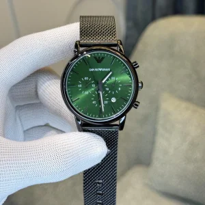Emporio Armani Watch Black Green For Men (SUP4221)