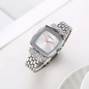Chanel Watch Butterfly Square Silver For Women (SUP2880)
