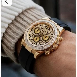 Rolex Tiger Eye Watch Leather Belt For Men (SUP2987)