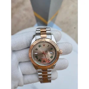 Rolex Just Watch Date Silver Rosegold2 For Men (SUP4239)