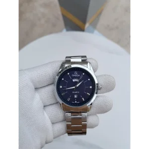 Omega Watch Day date Silver Blue Dial For Men (SUP4144)