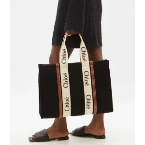 Chloe Medium Tote Bag Woody With Dust Bag For Women (LAB163)