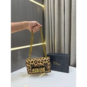 Christian Dior Sling Bag Leopard Print Premium With OG Box For Women (LAB168)