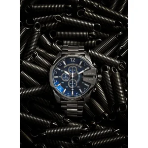 Diesel 10 Bar Watch Only The Brave Black Blue For Men (LAB197)
