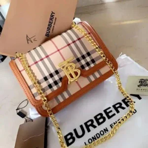 Burberry Shoulder Bag TB Monogram Quilted With OG Box For Women (LAB253)