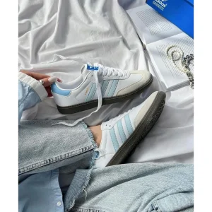 Adidas Samba Halo Blue Shoes For Men (LAB270)