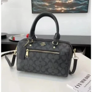 Coach Rowan Satchel Bag Signature For Women (LAB291)