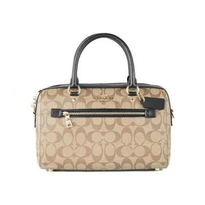 Coach Rowan Satchel Bag Signature For Women (LAB292)