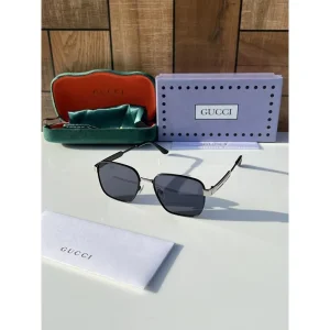 First Copy Gucci Sunglasses Black Silver (FT2020)