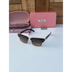 First Copy Miu Miu Sunglasses Gold Brown (FT2022)
