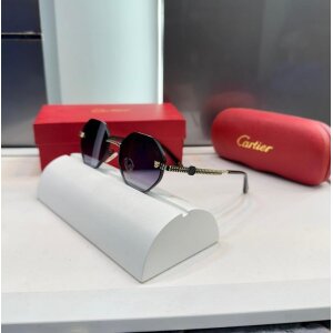 Cartier Designer Sunglasses Gold Black Luxury Shade (FT2125)