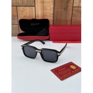 First Copy Cartier Sunglasses Black Gold (FT2107)
