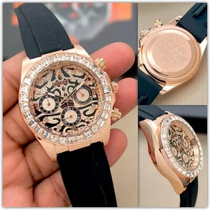 Trendy Rolex Daytona Tiger Eye Watch