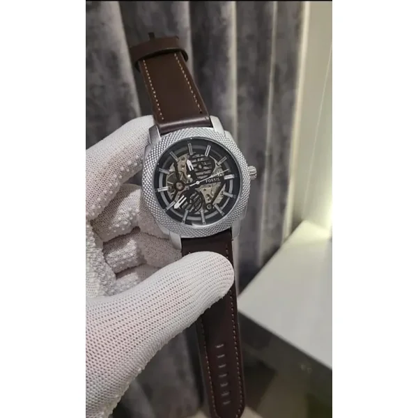 Fossil Leather Automatic Watch
