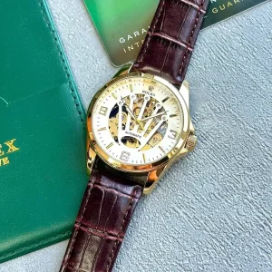 Rolex Automatic Golden Ring Watch