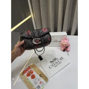 Coach Lips Print Hand Bag